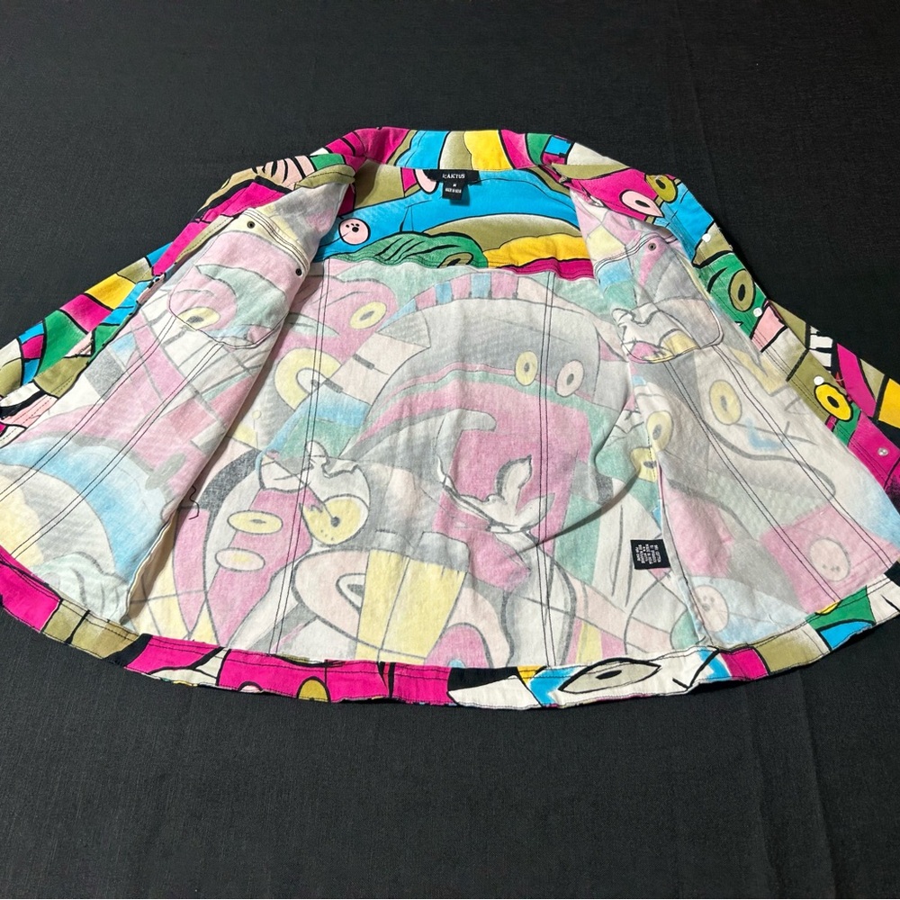 Colorful Kaktus Abstract Print Jacket - Picture 9 of 15